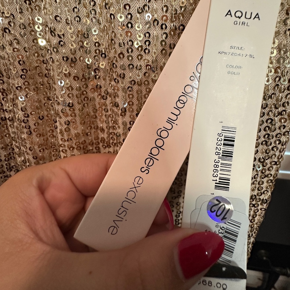Aqua | Allover Sequin Flare Pant - Picture 5 of 5